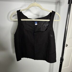 Old Navy Black Sleeveless Crop Top